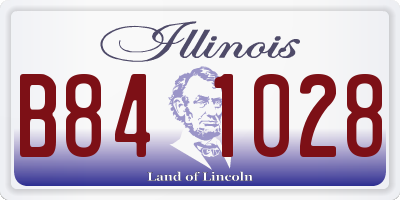 IL license plate B841028