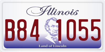 IL license plate B841055