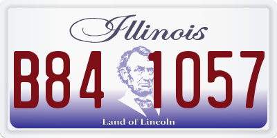 IL license plate B841057