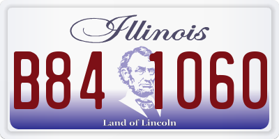 IL license plate B841060