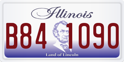IL license plate B841090