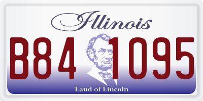 IL license plate B841095