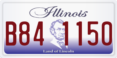 IL license plate B841150