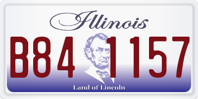 IL license plate B841157