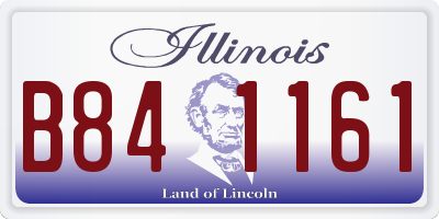 IL license plate B841161