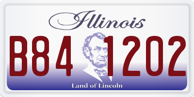 IL license plate B841202