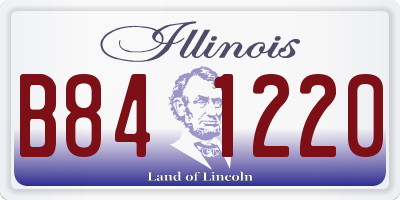 IL license plate B841220