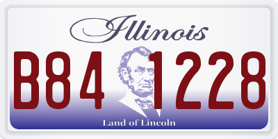 IL license plate B841228