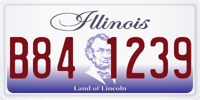 IL license plate B841239