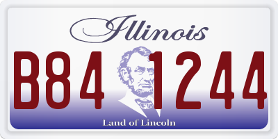 IL license plate B841244