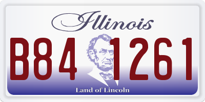 IL license plate B841261