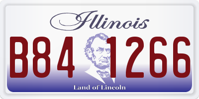 IL license plate B841266