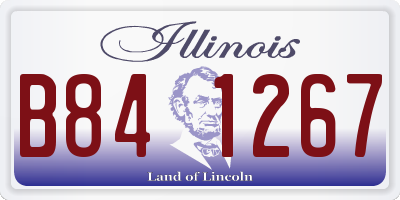 IL license plate B841267