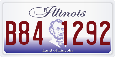 IL license plate B841292