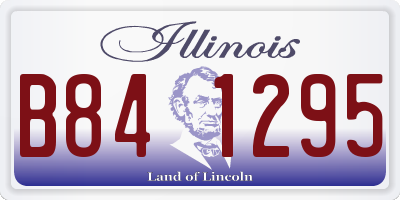 IL license plate B841295
