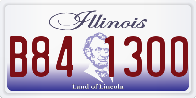 IL license plate B841300
