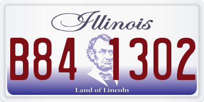 IL license plate B841302