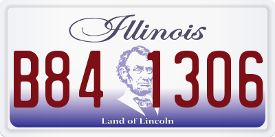 IL license plate B841306