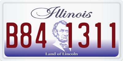IL license plate B841311