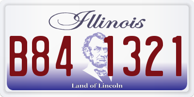 IL license plate B841321