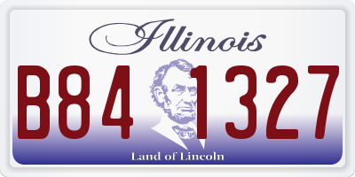 IL license plate B841327