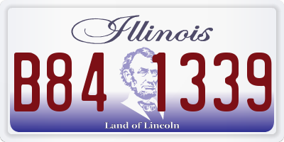 IL license plate B841339