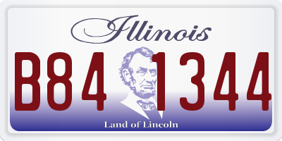 IL license plate B841344