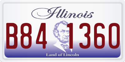 IL license plate B841360