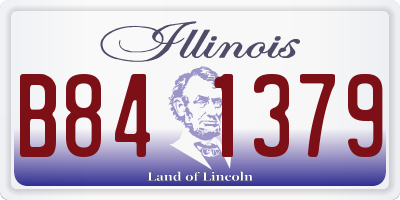 IL license plate B841379