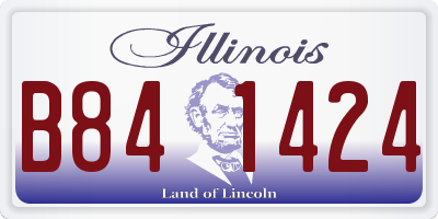 IL license plate B841424
