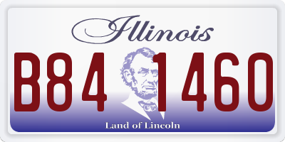 IL license plate B841460