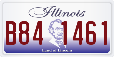 IL license plate B841461