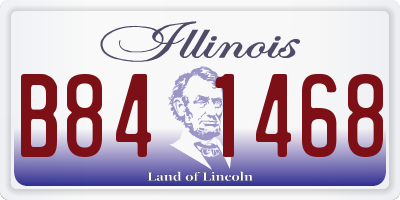 IL license plate B841468