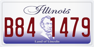 IL license plate B841479