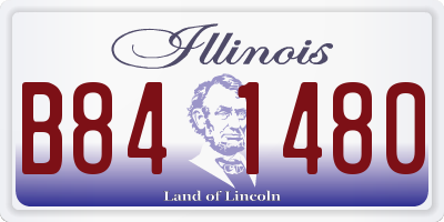 IL license plate B841480