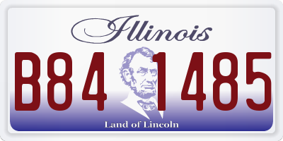 IL license plate B841485