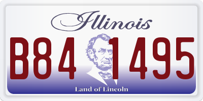IL license plate B841495