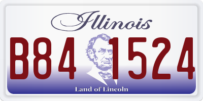 IL license plate B841524