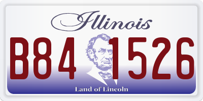 IL license plate B841526