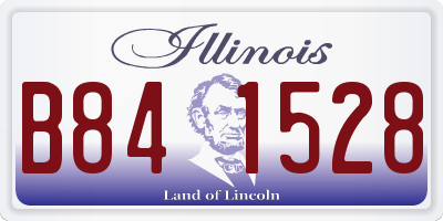 IL license plate B841528