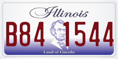 IL license plate B841544