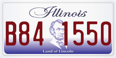 IL license plate B841550