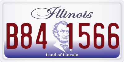 IL license plate B841566