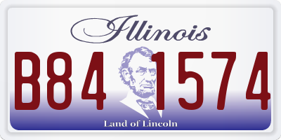 IL license plate B841574
