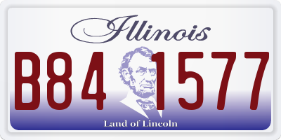 IL license plate B841577