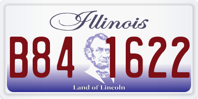 IL license plate B841622