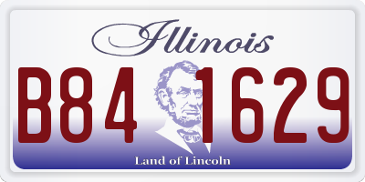 IL license plate B841629