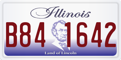 IL license plate B841642