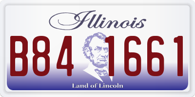 IL license plate B841661