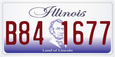 IL license plate B841677